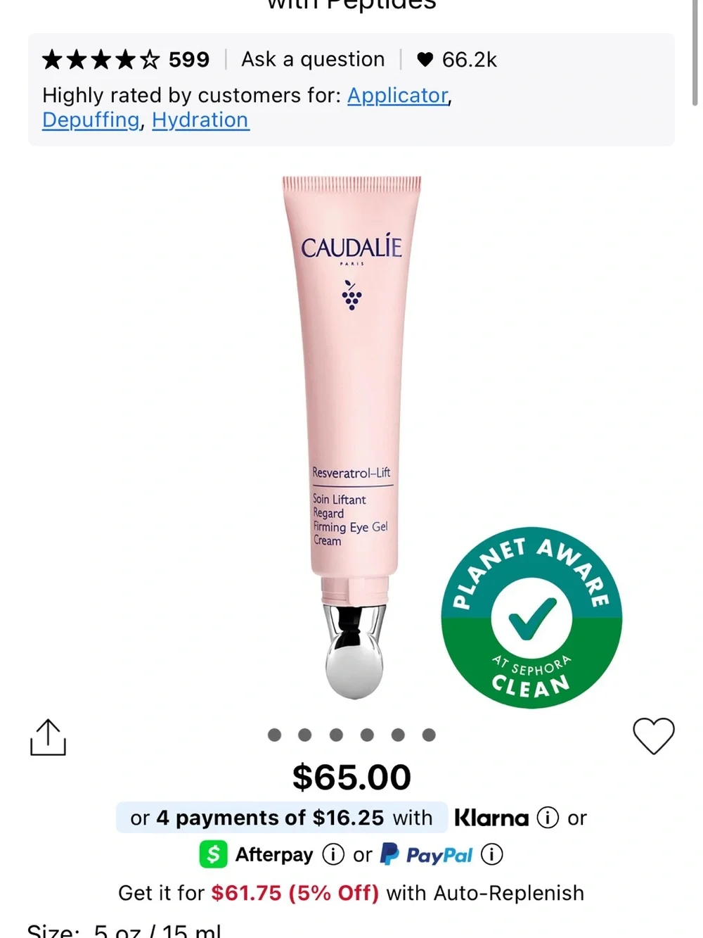 caudalie eye peptide